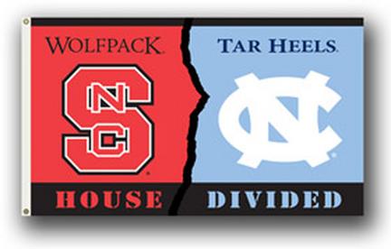 North Carolina Tar Heels / North Carolina State Wolfpack Rivalry 3' x 5' Flag
