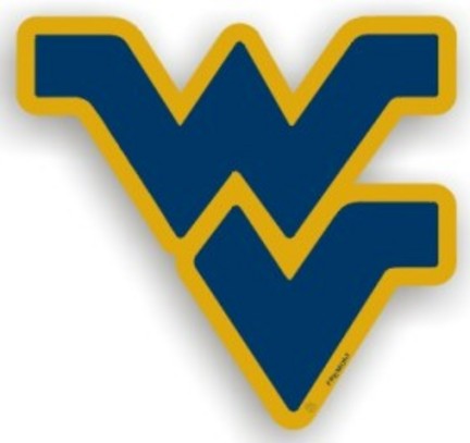 West Virginia Mountaineers 12" Car Magnets - Set of 2