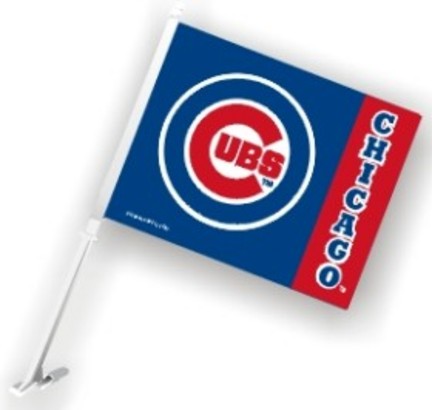 Chicago Cubs Car Flags - 1 Pair