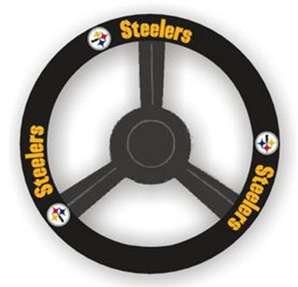 Pittsburgh Steelers Leather Steering Wheel Cover