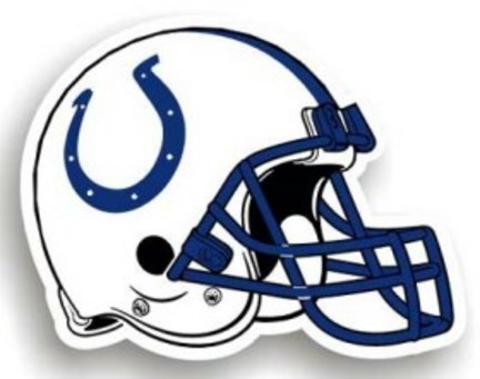 Indianapolis Colts 12" Helmet Car Magnets - Set of 2