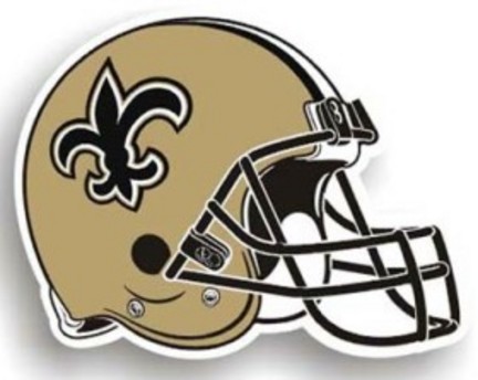 New Orleans Saints 12" Helmet Car Magnets - Set of 2