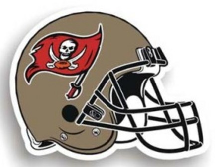 Tampa Bay Buccaneers 12" Helmet Car Magnets - Set of 2