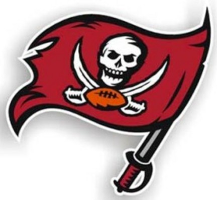 Tampa Bay Buccaneers 12" Right Logo Car Magnets - Set of 2