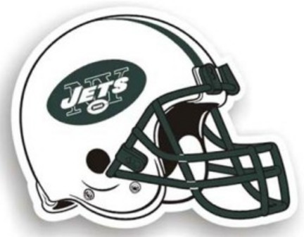 New York Jets 12" Helmet Car Magnets - Set of 2