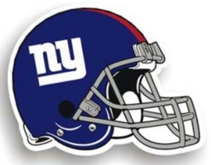 New York Giants 12" Helmet Car Magnets - Set of 2