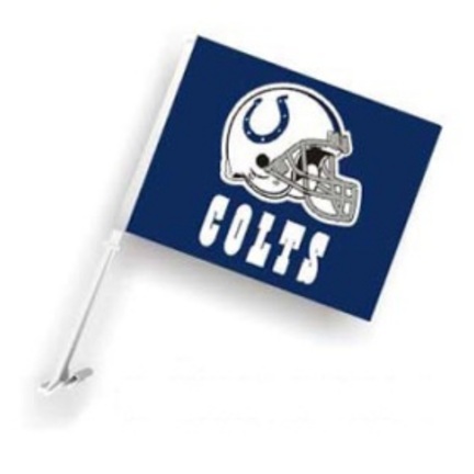 Indianapolis Colts Car Flags - 1 Pair