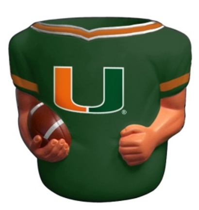 Miami Hurricanes Jersey Can Coolers - Set of 4