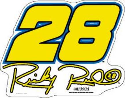 Ricky Rudd #28 12" Car Magnets - Set of 2