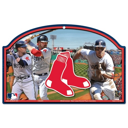Boston Red Sox Players Design Wood Sign