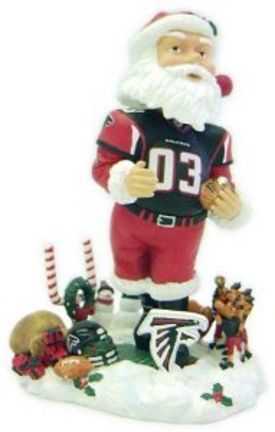 Atlanta Falcons Santa Claus Bobble Head Doll from Forever Collectibles