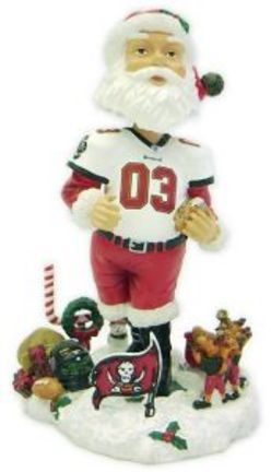 Tampa Bay Buccaneers Santa Claus Bobble Head Doll from Forever Collectibles