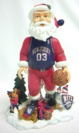 New Jersey Nets Santa Claus Bobble Head Doll from Forever Collectibles