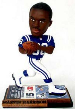 Marvin Harrison Indianapolis Colts Limited Edition Ticket Base Bobble Head Doll from Forever Collectibles