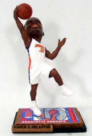 Emeka Okafor Charlotte Bobcats Limited Edition Ticket Base Bobble Head Doll from Forever Collectibles