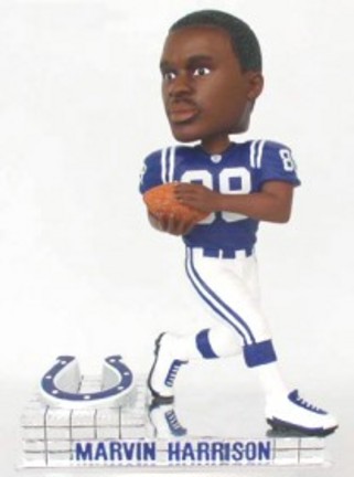 Marvin Harrison Indianapolis Colts Limited Edition Platinum Series Bobble Head Doll from Forever Collectibles