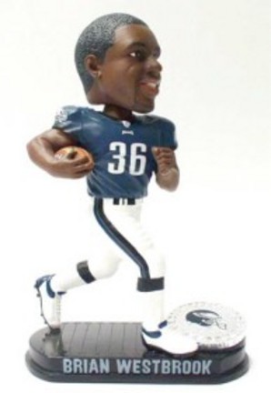 Brian Westbrook Philadelphia Eagles Black Base Edition Bobble Head Doll from Forever Collectibles