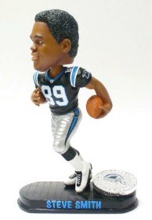Steve Smith Carolina Panthers Black Base Edition Bobble Head Doll from Forever Collectibles