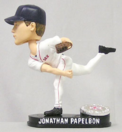 Jonathan Papelbon Boston Red Sox Limited Edition Platinum Bobble Head Doll from Forever Collectibles