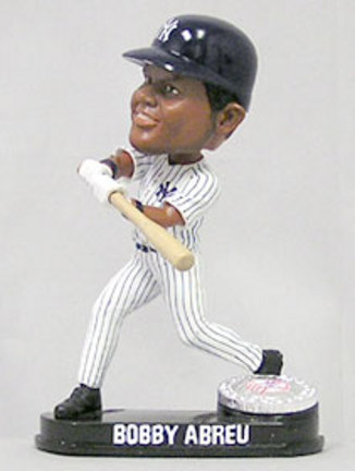 Bobby Abreu New York Yankees Limited Edition Platinum Bobble Head Doll from Forever Collectibles