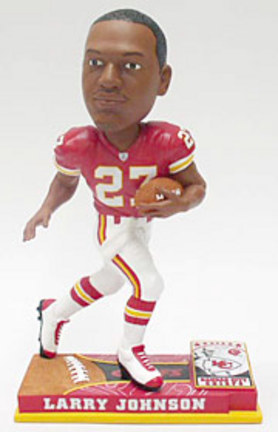 Larry Johnson Kansas City Chiefs On Field Bobble Head Doll from Forever Collectibles