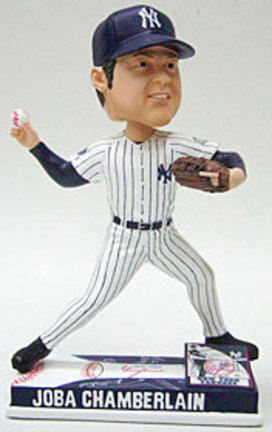 Joba Chamberlain New York Yankees On Field Bobble Head Doll from Forever Collectibles