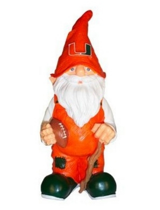 Miami Hurricanes 11" Male Garden Gnome