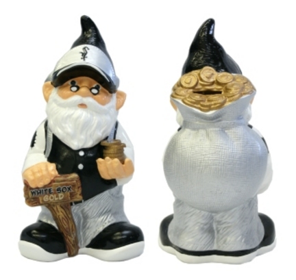 Chicago White Sox Garden Gnome Coin Bank