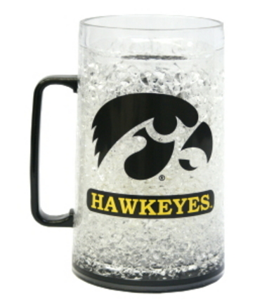 Iowa Hawkeyes Plastic Crystal Monster Freezer Mug