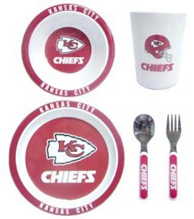 Kansas City Chiefs 5 Piece Children's Dinner Set