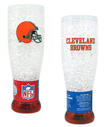 Cleveland Browns Plastic Crystal Pilsners - Set of 2