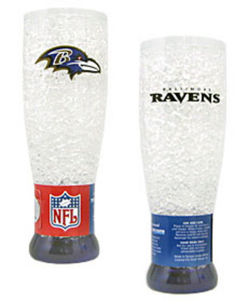 Baltimore Ravens Plastic Crystal Pilsners - Set of 2