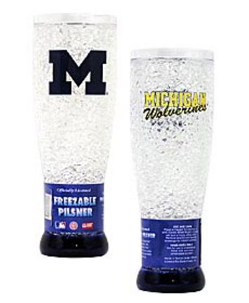 Michigan Wolverines Plastic Crystal Pilsners - Set of 2