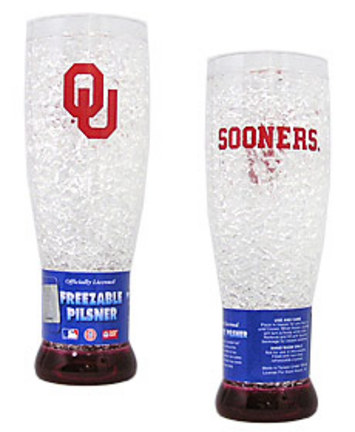 Oklahoma Sooners Plastic Crystal Pilsners - Set of 2