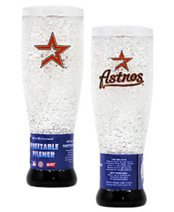Houston Astros Plastic Crystal Pilsners - Set of 2