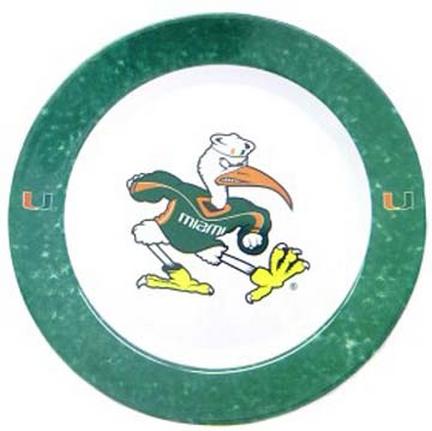 Miami Hurricanes Dinner Plates - Set of 4