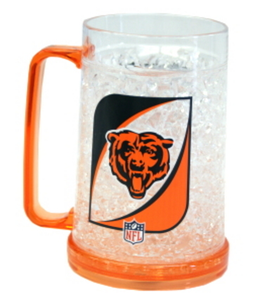 Chicago Bears Plastic Crystal Freezer Mugs - Set of 4