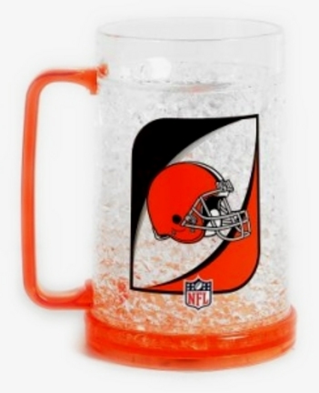 Cleveland Browns Plastic Crystal Freezer Mugs - Set of 4