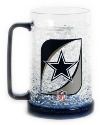 Dallas Cowboys Crystal Freezer Mugs - Set of 4