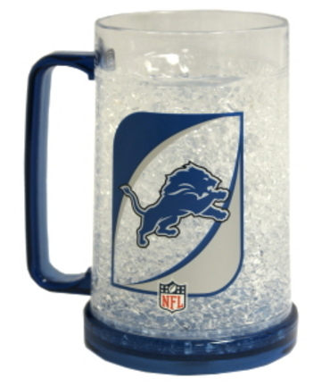 Detroit Lions Plastic Crystal Freezer Mugs - Set of 4