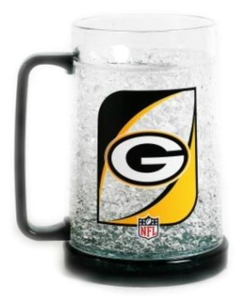 Green Bay Packers Plastic Crystal Freezer Mugs - Set of 4