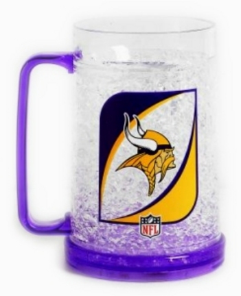 Minnesota Vikings Plastic Crystal Freezer Mugs - Set of 4