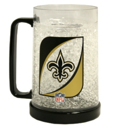 New Orleans Saints Plastic Crystal Freezer Mugs - Set of 4