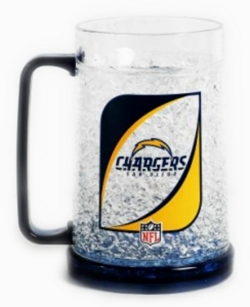 San Diego Chargers Plastic Crystal Freezer Mugs - Set of 4