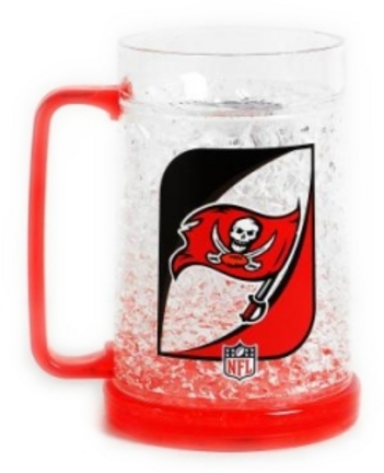 Tampa Bay Buccaneers Plastic Crystal Freezer Mugs - Set of 4