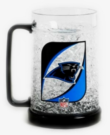 Carolina Panthers Plastic Crystal Freezer Mugs - Set of 4