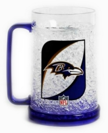 Baltimore Ravens Plastic Crystal Freezer Mugs - Set of 4