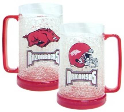 Arkansas Razorbacks Plastic Crystal Freezer Mugs - Set of 4