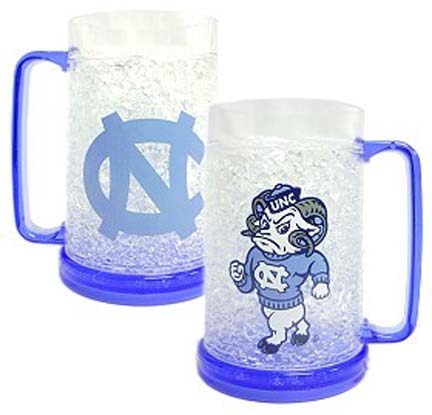 North Carolina Tar Heels Plastic Crystal Freezer Mugs - Set of 4