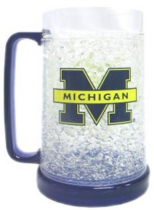 Michigan Wolverines Plastic Crystal Freezer Mugs - Set of 4